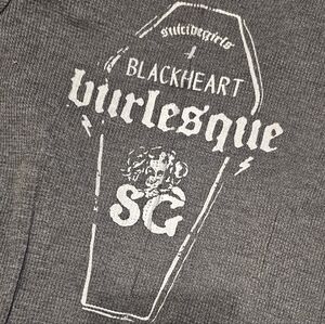 SG Blackheart Burlesque Grey & Black Romper Bodysuit